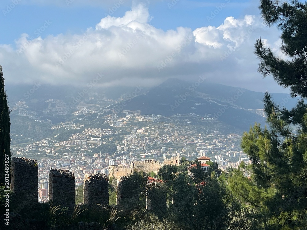 Fototapeta premium Alanya view from fortress