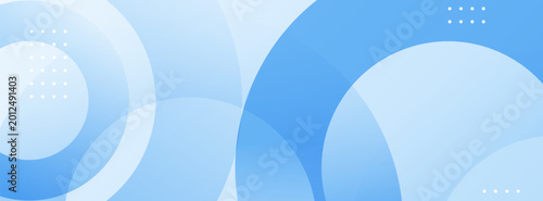 Abstract Blue Circles Background with Soft Gradients and Subtle Dots