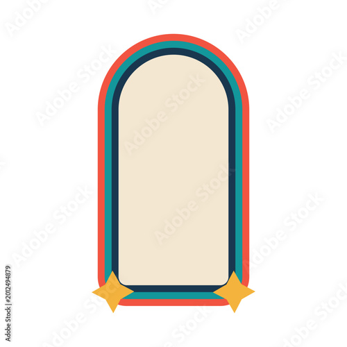 Retro Arch Frame Element