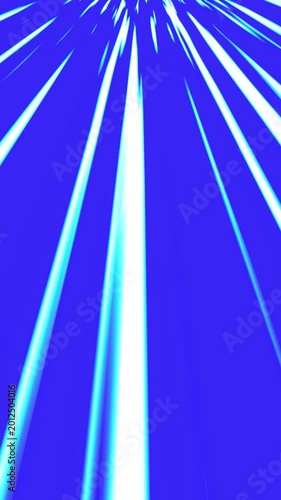 Blue speed light motion background with glowing futuristic streaks, abstract warp tunnel seamless loop animation