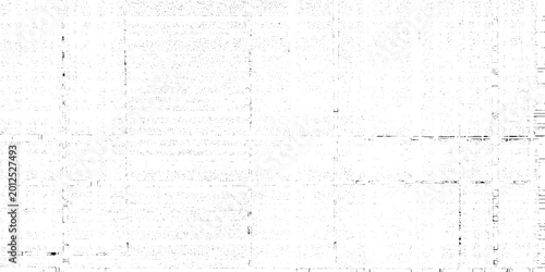 Bild auf Leinwand Glitchy white noise grunge background with distorted digital artifacts and pixel