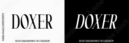 Photos Modern condensed serif Font
