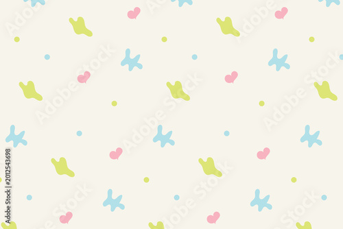 abstract hand drawn pattern colorful cute element