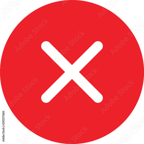simple icon vector of tick and cross symbol. Yes, no, Correct, Wrong