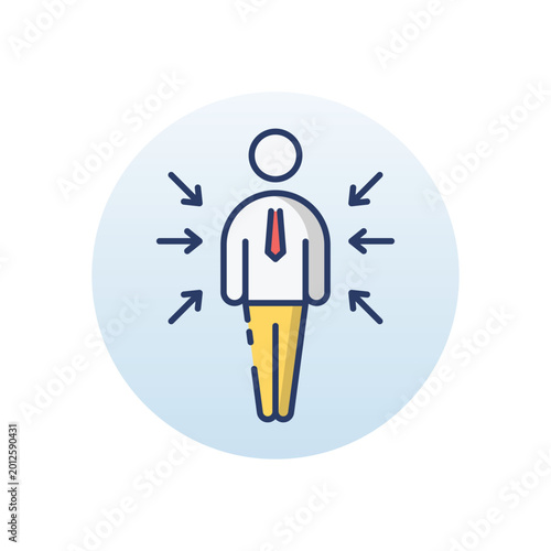 Tableau sur toile Customer Eccentricity vector icon