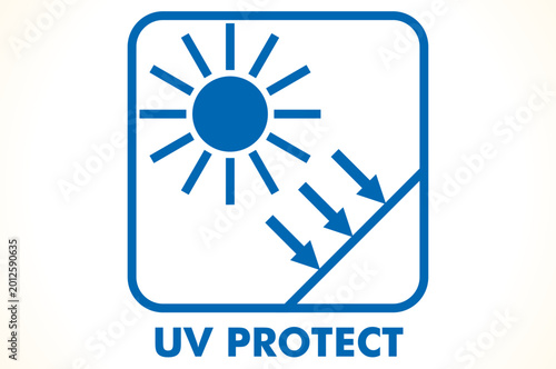 Sunlight UV protection icon, illustration vector