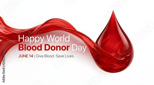 World blood donor day awareness poster