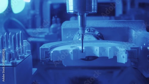 Automated dental milling machine carving zirconia crowns in CAD CAM system, illustrating high-precision digital dentistry, CNC prosthetic production, oral restoration technology, and modern dental lab