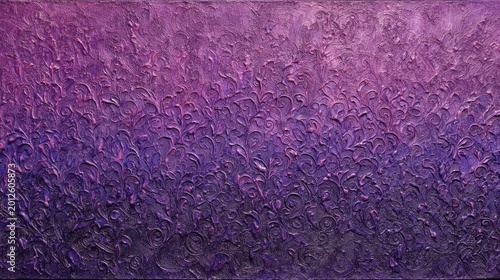 Textured abstract with layered, swirling purple and pink organic forms
