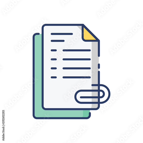 Attachment vector icon