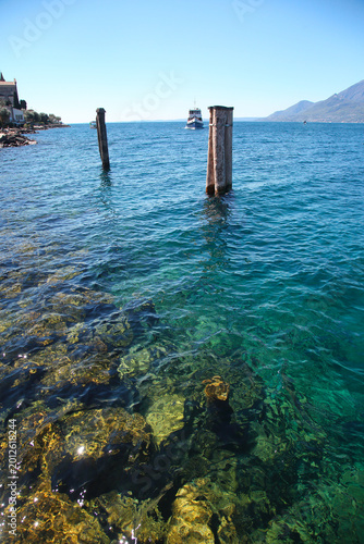 Ship on the lake Garda