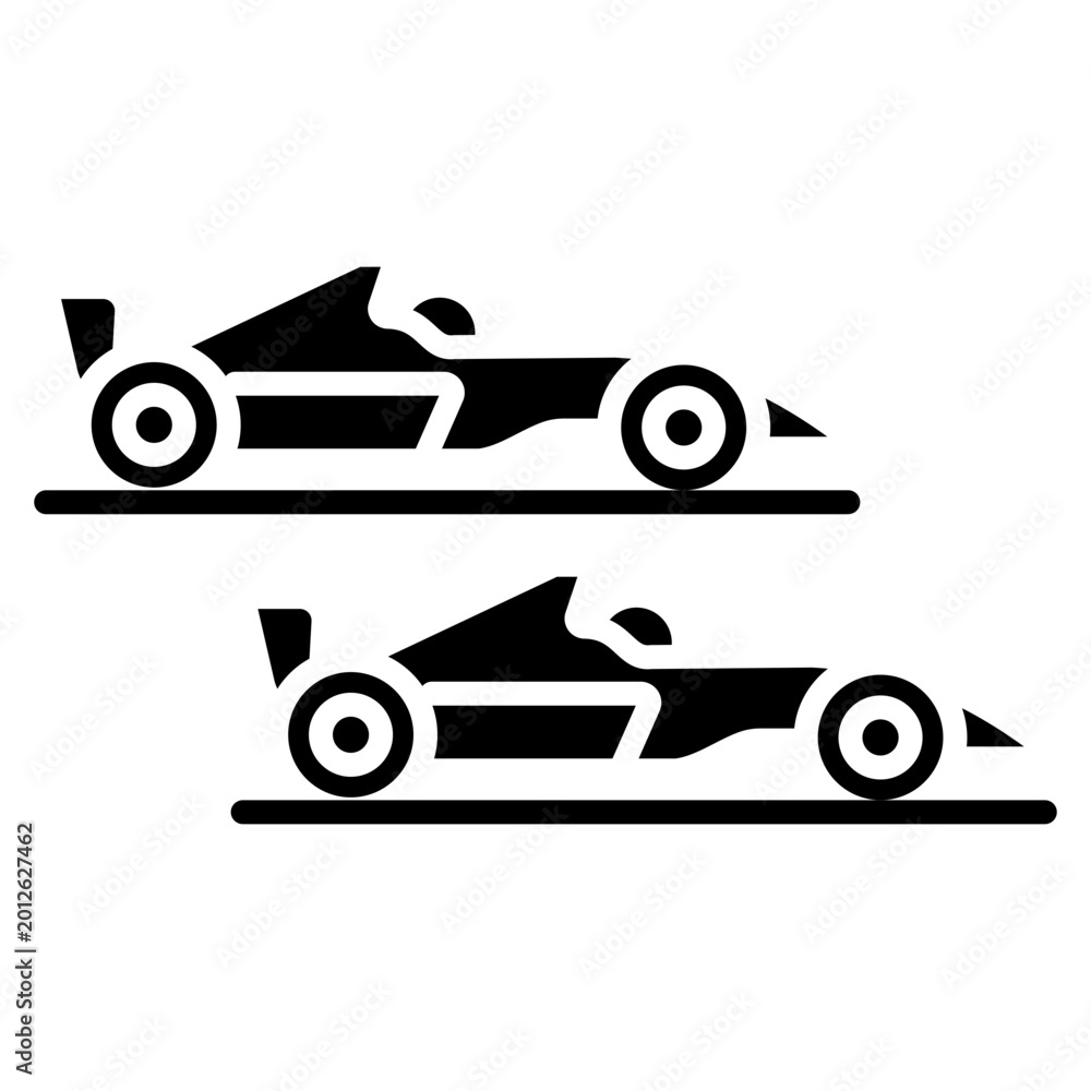 Obraz premium Racing Game Vector Icon