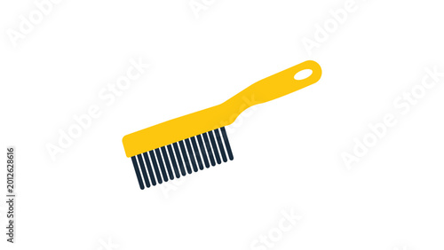 Obraz na plátně Minimalist wire brush vector icon