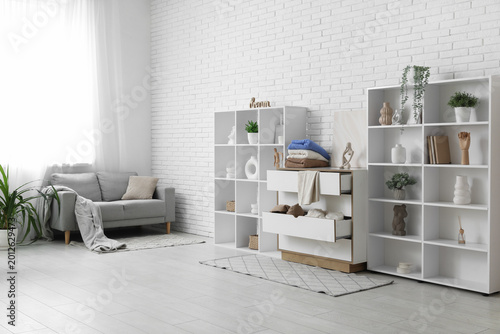 Interior of dressing room w...