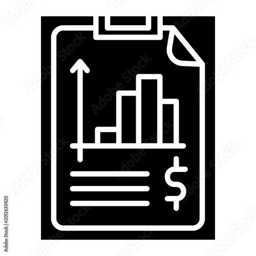 Financial Sheet Vector Icon