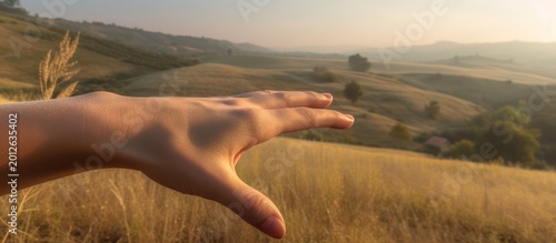 Reach out and touch the quiet beauty of a golden morning horizon.