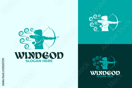 Wind God Archer Logo Design
