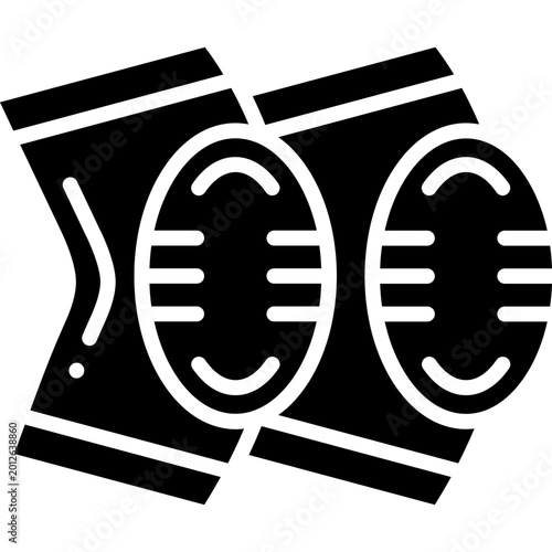 Canvas Print Kneepad Vector Icon