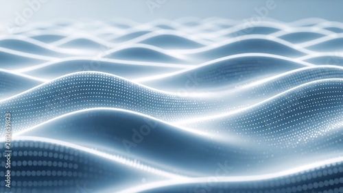 Futuristic Digital Wave Pattern Abstract Background with Glowing Light Lines and Dynamic Flow of Data Visualization for Technology and Innovation Concepts