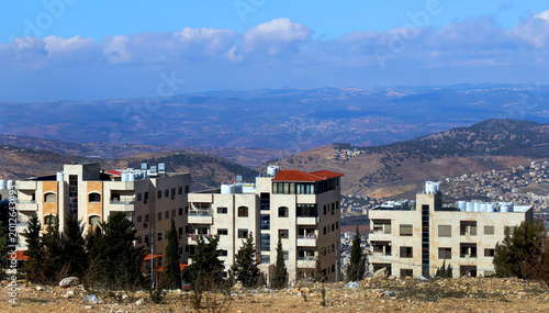 A residential neighborhood in the northwestern suburbs of Amman, the capital city