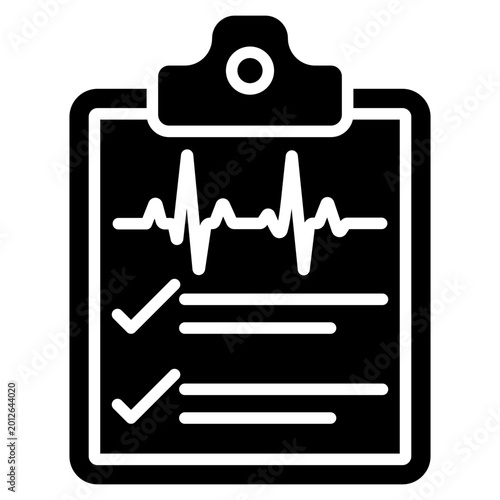 Cuadro en lienzo Medical Clipboard Vector Icon