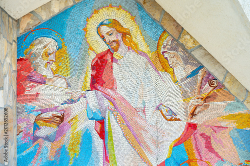 Fotografía Mosaic of the Transfiguration of the Lord, the Fourth Luminous Mystery of the Rosary – Sanctuary of the Queen of Peace, Medjugorje