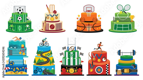 Photos Sport themed birthday cakes collection with soccer cricket basketball tennis and others