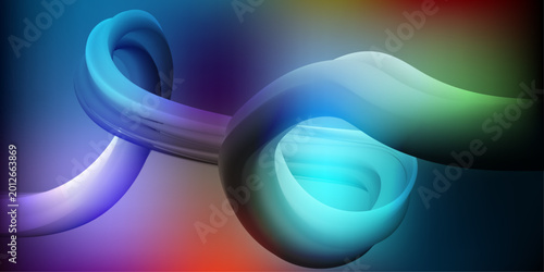 Abstract gradient theme, dynamic fluid motion, neon glow design, smooth curve shapes, digital wallpaper art, soft light effect, futuristic style