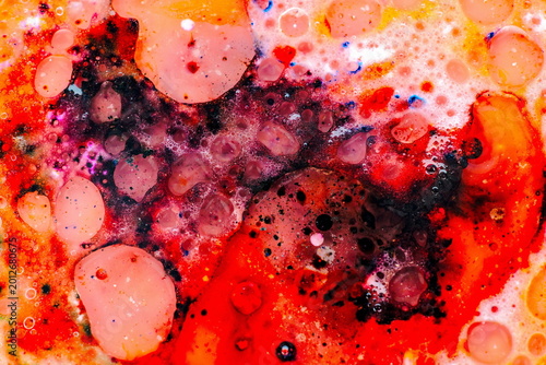 Tableau sur toile Sfondo astratto multicolore con bollicine