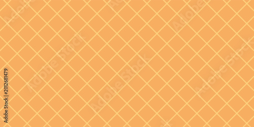 Seamless background pattern texture wafer waffle. Ice cream cone vector texture, vector art