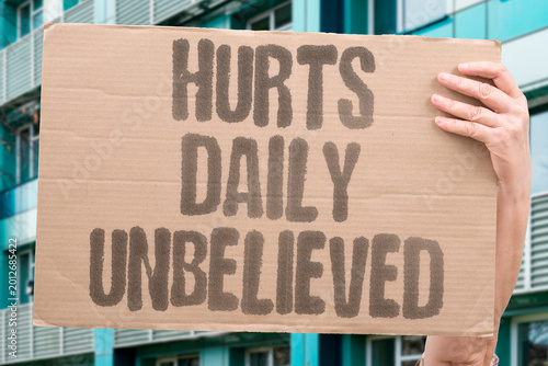 Slika na platnu "Hurts Daily Unbelieved" People living with chronic pain describe constant disbelief from medical professionals