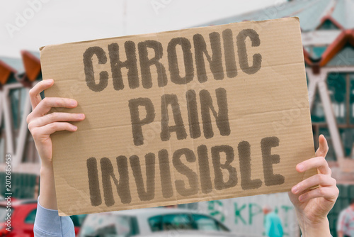 Принти на полотні "Chronic Pain Invisible" Persistent daily suffering remains medically unacknowledged and socially dismissed by others
