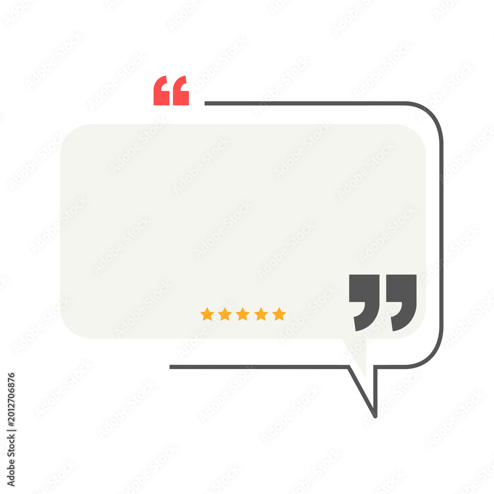 Naklejka premium Bubble testimonial banner, quote, infographic. Social media post template designs for quotes. Empty speech bubbles, quote bubbles and text box