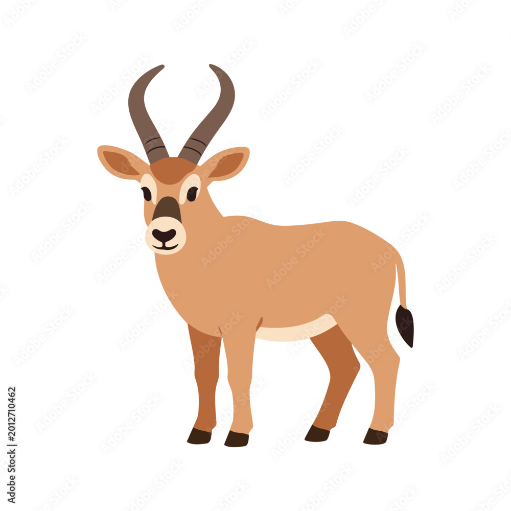 Fototapeta premium The roan antelope is a savanna antelope found in West, Central, East and Southern Africa that grazes on medium-length grasses.