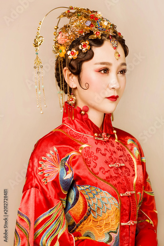 Canvas Print Asian ancient costume women's style
