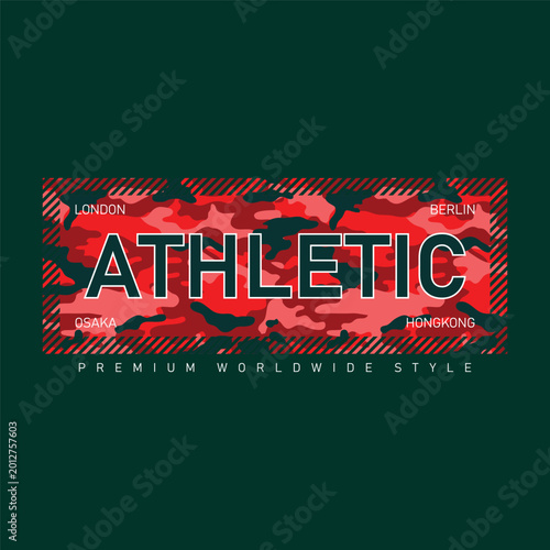 athletic camo simple vintage fashion