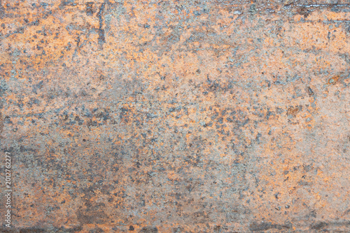Rusty Metal Wall Texture Background with Natural Corrosion and Industrial Grunge Surface