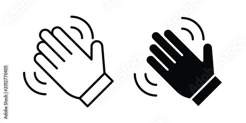 Φωτογραφία Hello icon design collection in black