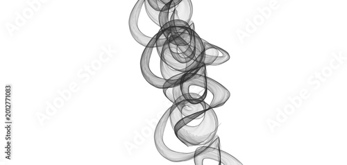 Gray swirling lines abstract background, modern minimalist design element