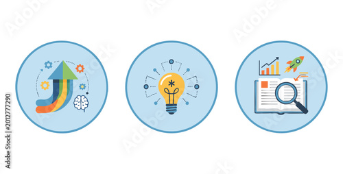 Business Development and Innovation Icon Set