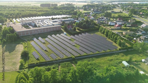 Fotografija Sustainable industry powered by photovoltaic solar energy