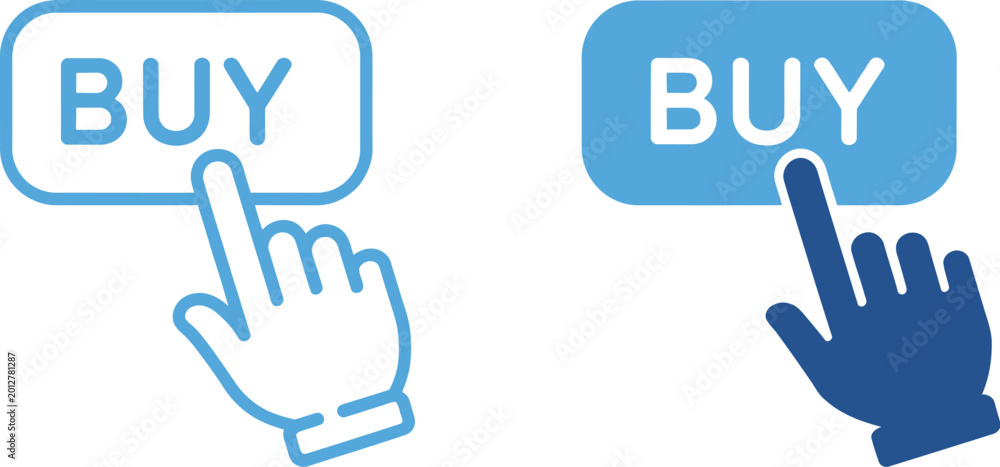 Obraz premium Buy icon, buy sign vector illustration with minimal flat style for ecommerce platforms and online retail applications