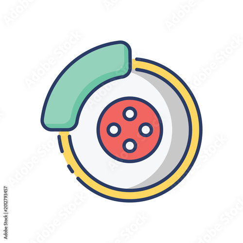 Quadro su tela Brakes vector icon