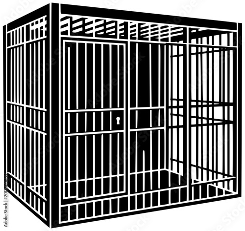 Φωτογραφία zoo illustration animal silhouette iron logo cage icon nature outline fence wild