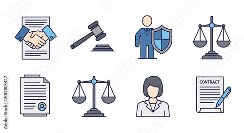 Fotografía lawyer documents and legal scales.