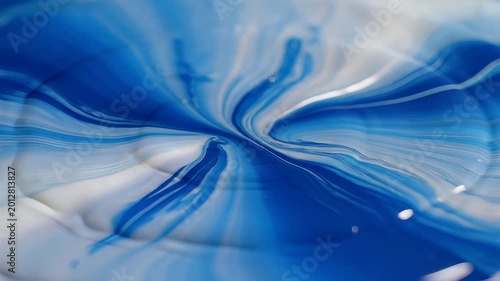 Mesmerizing Blue Liquid Splash and Swirl Abstract Motion.