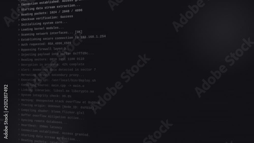Cyber Security Command Prompt Terminal Executing Agentic AI Code Animation | Digital Hacking Interface