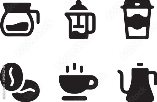 vector set of coffee icons