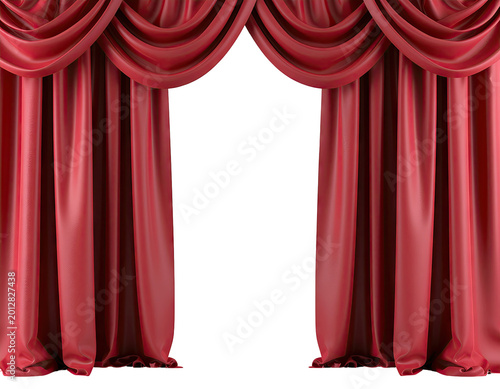 Red Velvet Stage Curtains