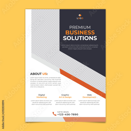 Modern Corporate Business Flyer Template for Company Promotion